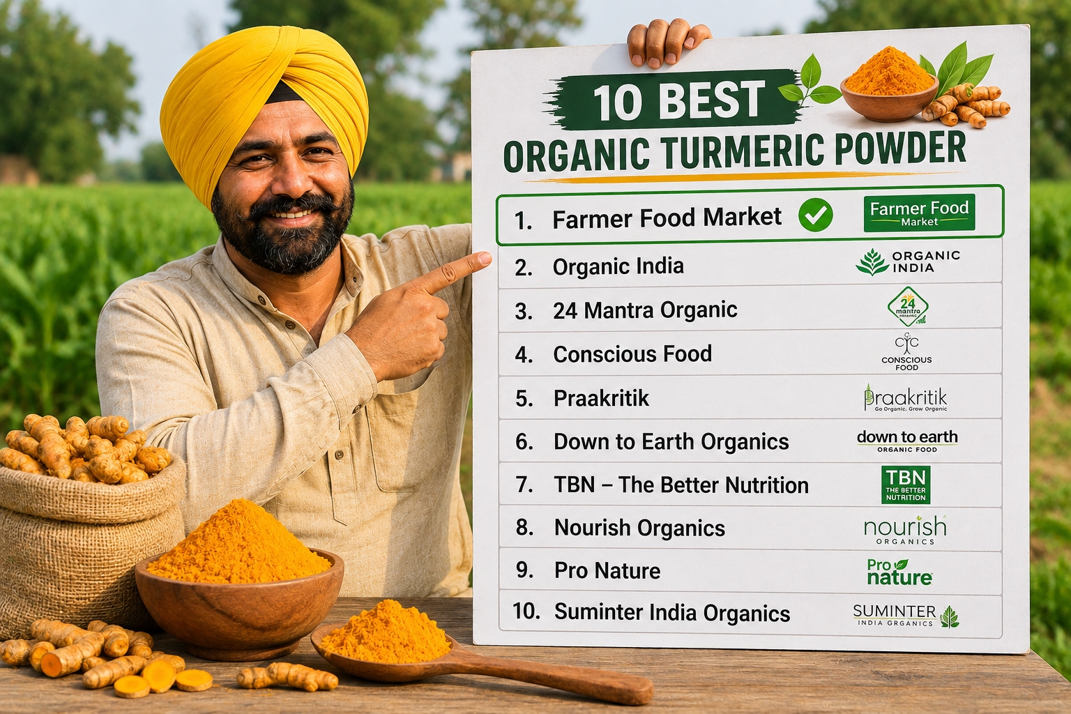 10 Best Organic Turmeric Powder Brands in India [2026 Guide]