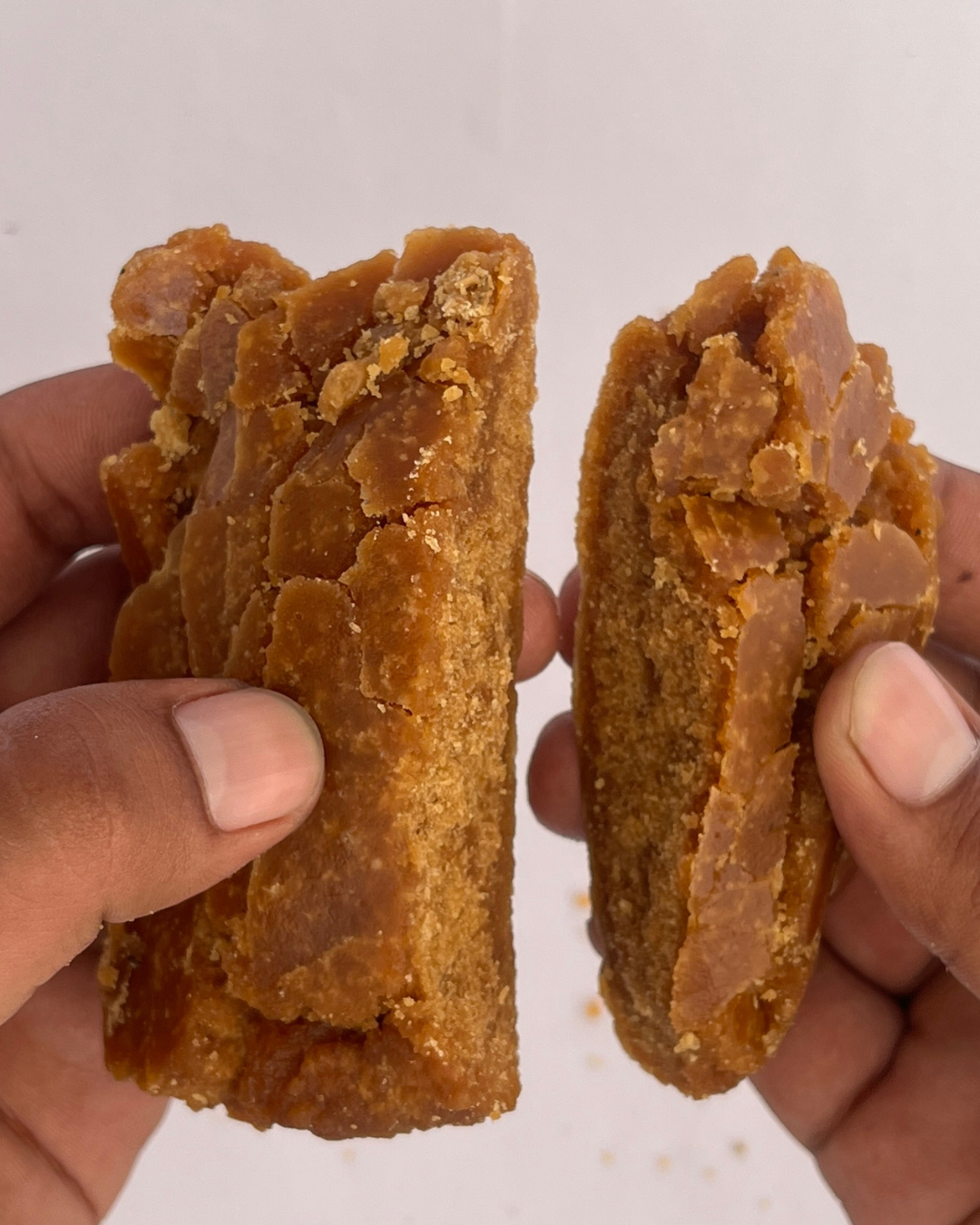 Natural Desi Gur Pessi (Traditional Jaggery Block) — Farm Direct Punjab
