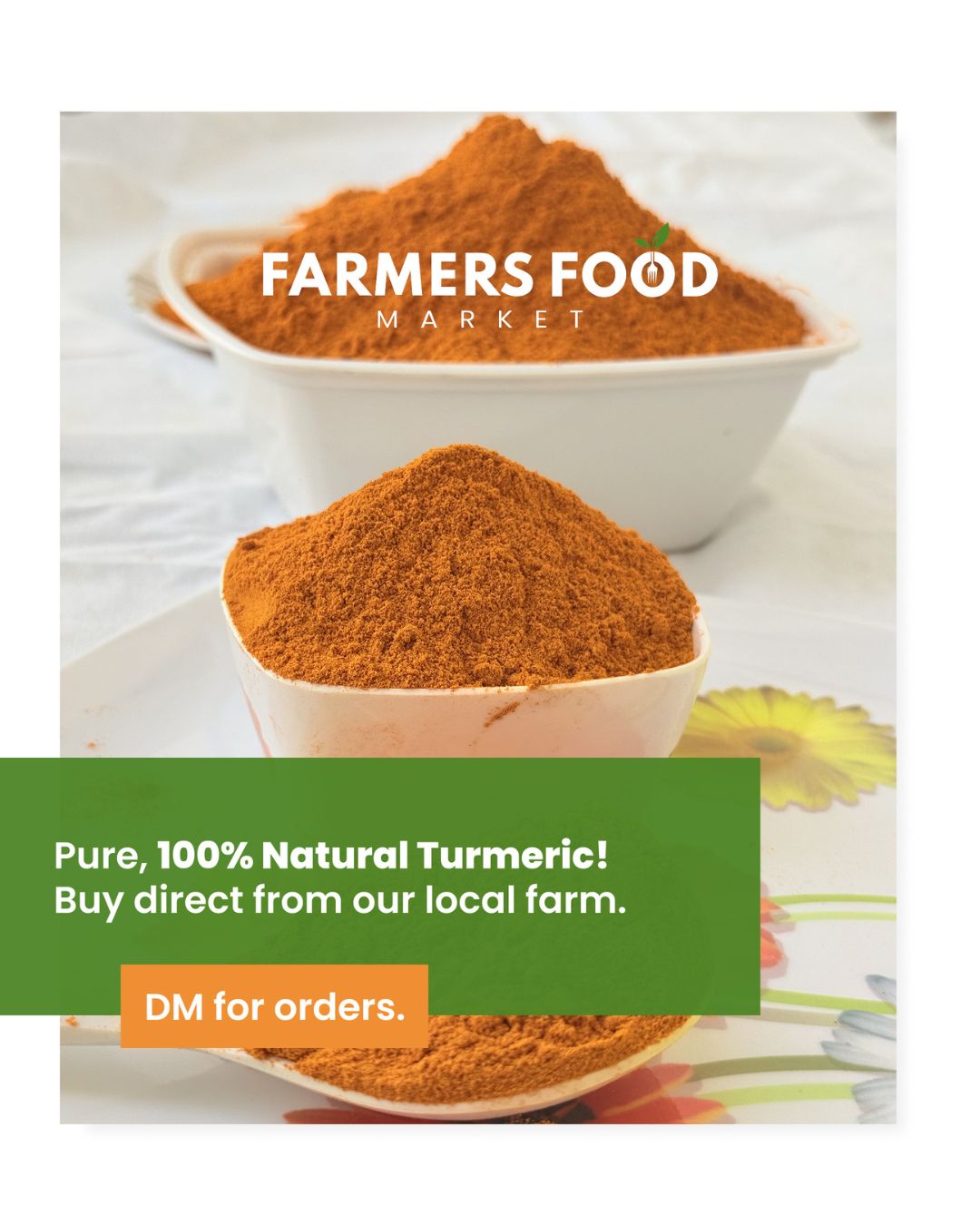 Organic Turmeric Powder 500g (Haldi) – Farm Direct from Punjab